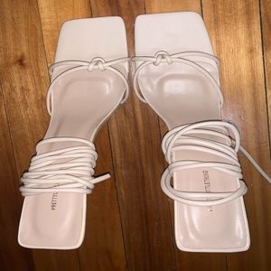 Cream Colored Pretty Little Things Heels